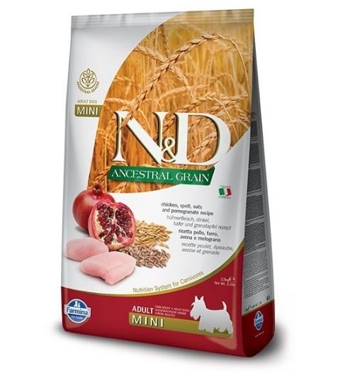 N&D low grain DOG Adult Mini Chicken & Pomegranate 2,5 kg
Kompletné vyvážené krmivo pre psov s nízkym obsahom obilnín, kuraťom 
... - Eshop, kúpte online cez záhraníctvo Kulla