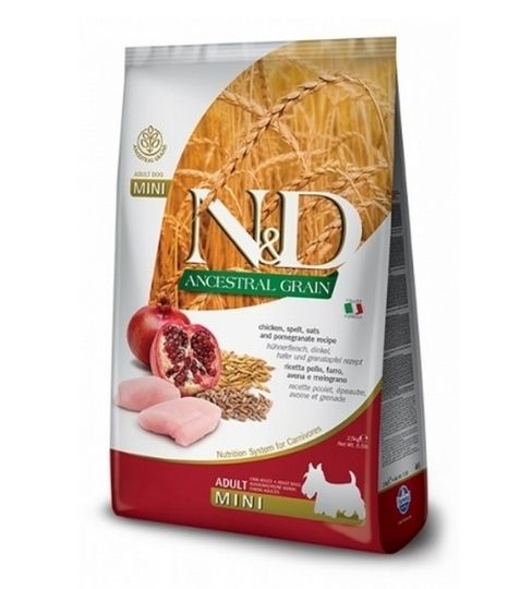 Farmina N&D low grain dog ADULT MINI chicken and pomegranate - 7 kg
Zloženie:čerstvé kuracie mäso bez kostí (20%), sušené kuracie mäso (18%),šp
... - Eshop, kúpte online cez záhraníctvo Kulla