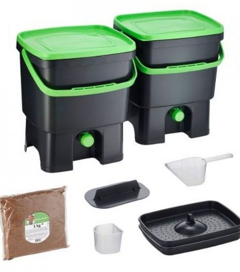 Kompostér Bokashi rozkladá bioodpad pomocou fermentácie a zamedzuje tak hnilobnému procesu. - Eshop, kúpte online cez záhraníctvo Kulla