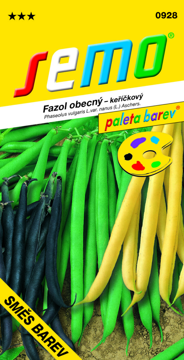 Fazuľa záhradná. Zmes farieb stredne skorých odrôd keříčkového typu. - Eshop, kúpte online cez záhraníctvo Kulla