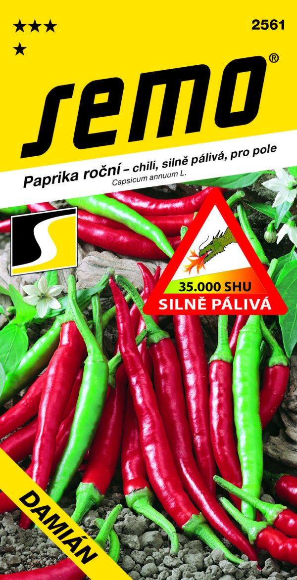Červené chilli papričky určené pre pestovanie na poli, v fóliovníkoch i skleníkoch, stredne dlhé, tenké plody. - Eshop, kúpte online cez záhraníctvo Kulla