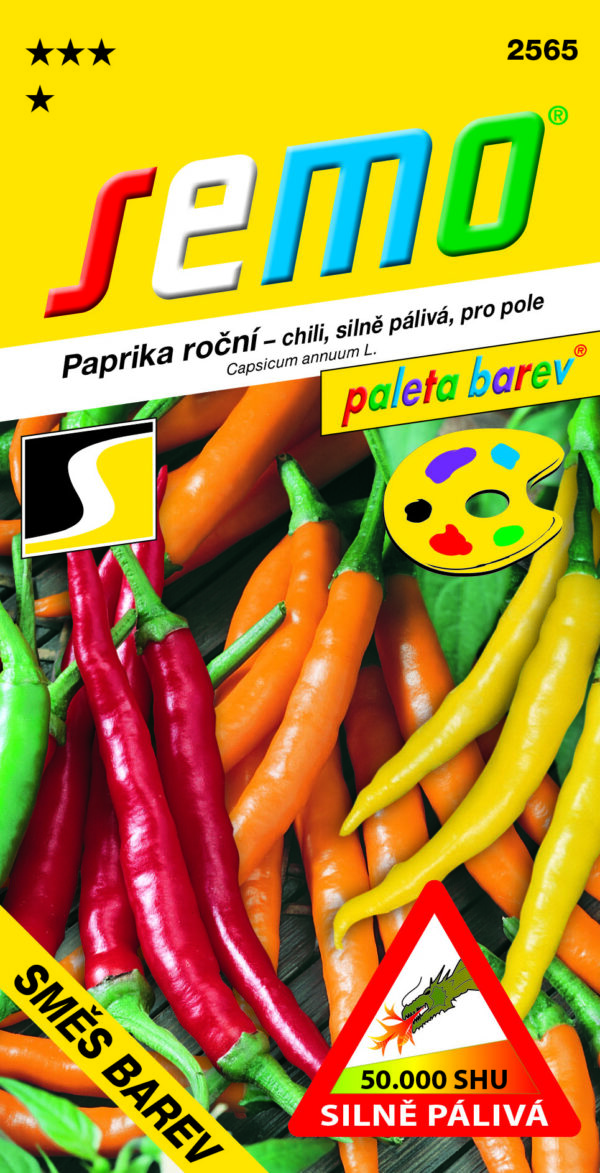 Zmes chili papričiek pre pestovanie na poli, vo fol. Krytoch aj kvetináčoch zmes poskytuje žltej, oranžovej a červenej st. - Eshop, kúpte online cez záhraníctvo Kulla