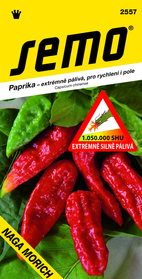  Paprika ´NAGA MORICH´ je jedna z najpálivejších papričiek súčasnosti s pálivosťou vyššou ako 1 milión SHU. - Eshop, kúpte online cez záhraníctvo Kulla