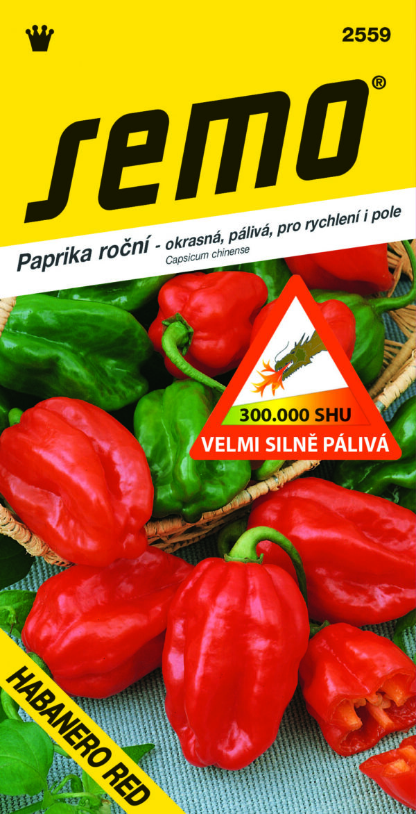 HABANERO RED - V technickej zrelosti zelené a v botanickej červené plody. - Eshop, kúpte online cez záhraníctvo Kulla