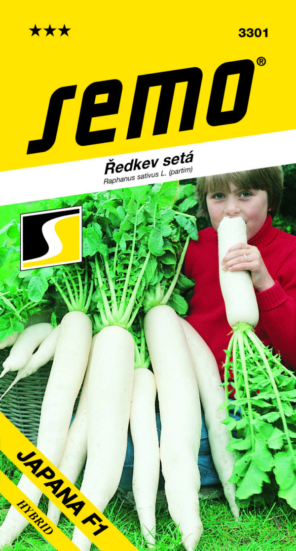Prvá česká odroda typu Daikon. Korene sú valcovité, až 40 cm dlhé, biele. Dužina je jemná, šťavnatá a kompaktná. Netrpí sklonom k hubovateniu. - Eshop, kúpte online cez záhraníctvo Kulla