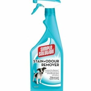 Simple Solution Stain & Odor Remover – Enzymatický odstraňovač škvŕn a pachu pre psy, 750ml