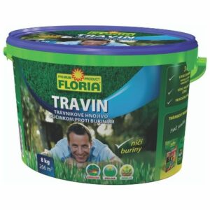 TRAVIN Trávnikové hnojivo s účinkom proti burinám 3v1 FLORIA